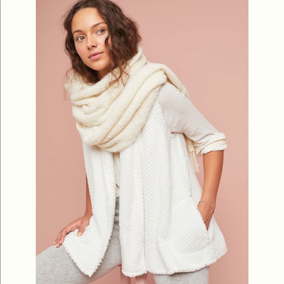 Anthropologie soft Sherpa Vest “Saturday Sunday” L EX - Picture 2 of 10